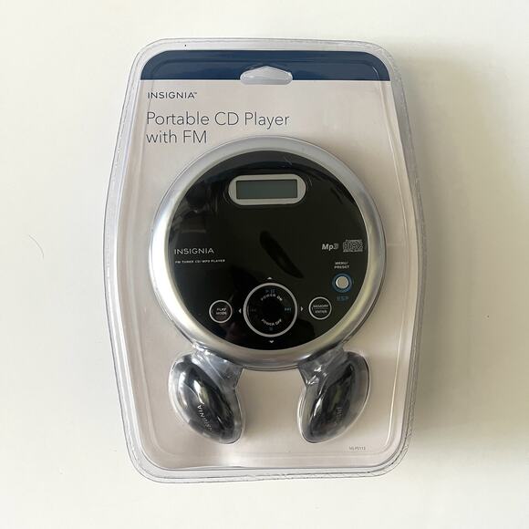 NEW Sealed Insignia Portable CD Player FM Radio CD-R/RW MP3 NS-P5113 Headphones - Picture 1 of 8